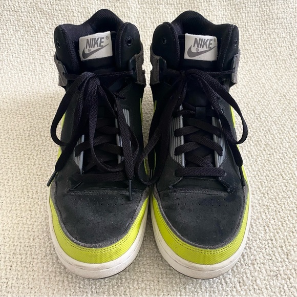 Nike Sneakers Alphaballer Mid Suede Leather Green Black Gray 487858-011 … - Picture 3 of 6